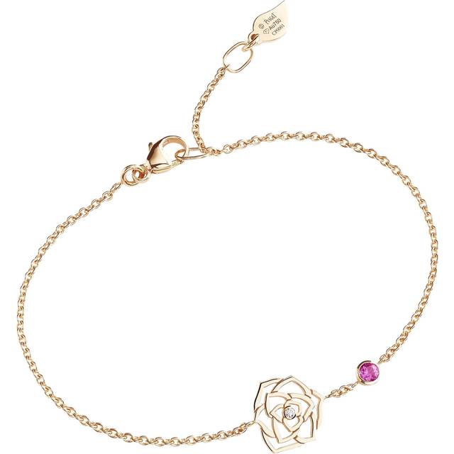 Piaget Rose Gold, Diamond and Sapphire Rose Bracelet - Pink - One size