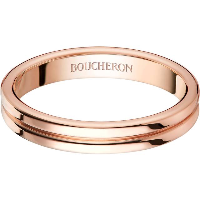 Boucheron Rose Gold Quatre Godron Wedding Band - 50