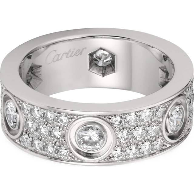 Cartier White Gold and Diamond Love Ring - 49