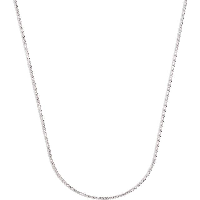 Astrid & Miyu White Gold Bold Miyu Necklace - Silver - 50