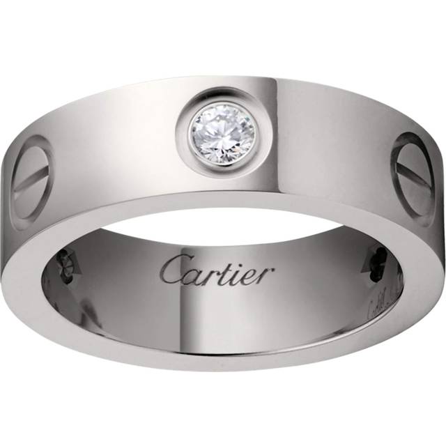 Cartier White Gold and Diamond Love Ring - 49
