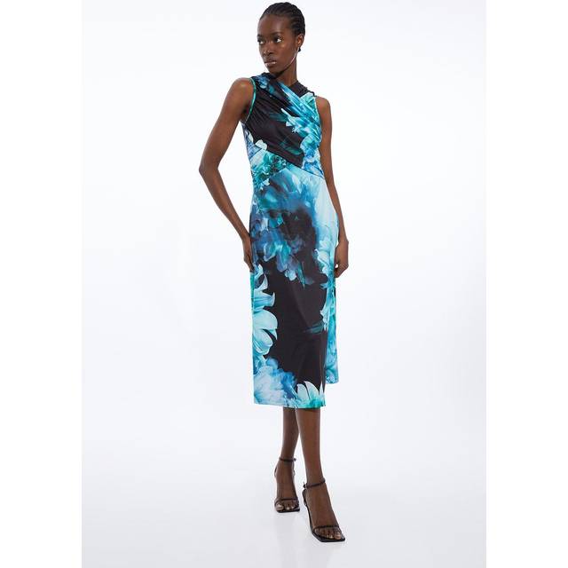 Petite Photographic Jersey Sleeveless Maxi Dress - Floral
