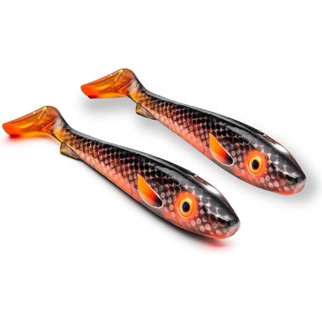 SvartZonker McRubber 21cm Flash Series (2-pack) - Motoroil Black Back