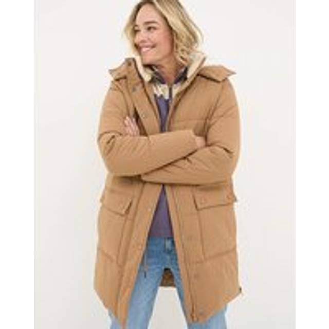 FatFace Cole Canvas Parka - TAN - 8