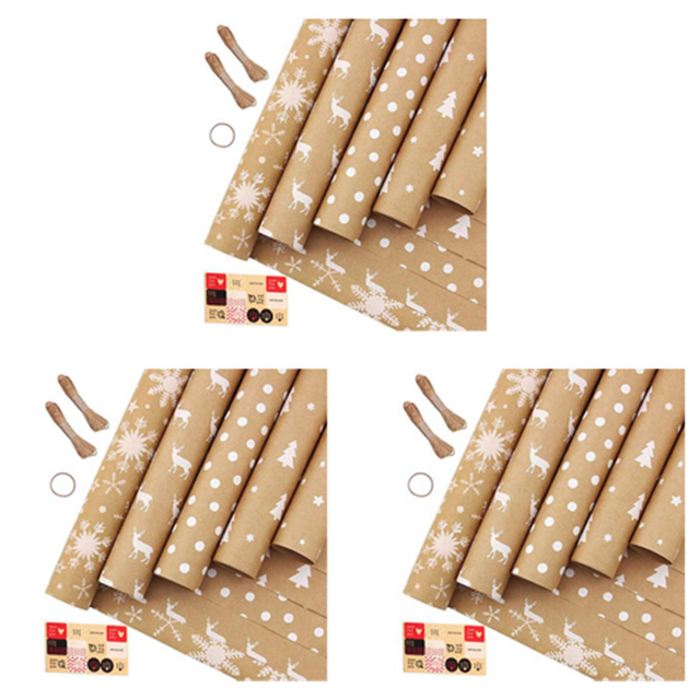 Wrapping Paper Sheets,for Christmas Birthday Party Wrapping Paper Set of 15 Gift Wrap ,Present