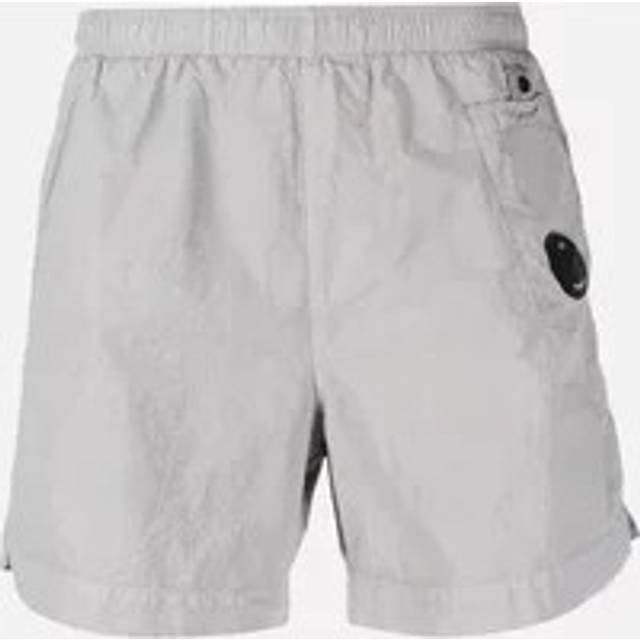 (913 Drizzle Grey, M) C.P. Company Flat Nylon Swim Shorts