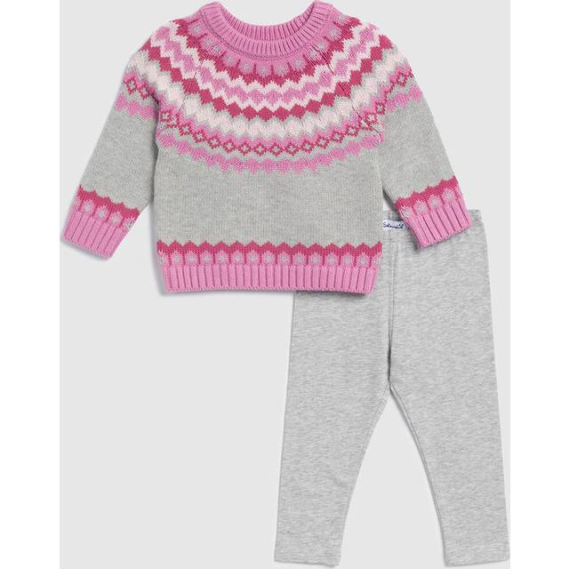 Infant Girl Fair Isle Fun Sweater Set