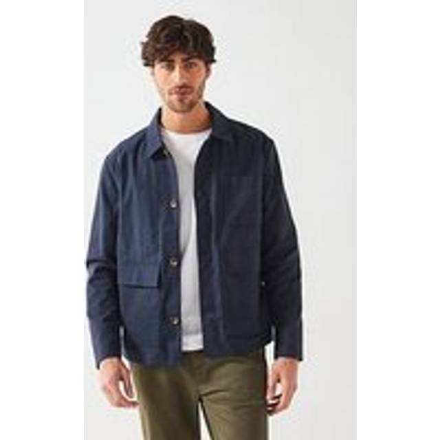 ONLY & SONS Only &amp; Sons Pinstripe Chore Jacket - Navy, Navy, Size S, Men