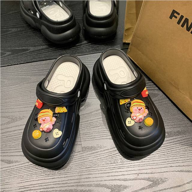 (Black, 3839) Comfortable Lightweight Beach Clogs For Women In Trendy Colors For Summer Relaxation
