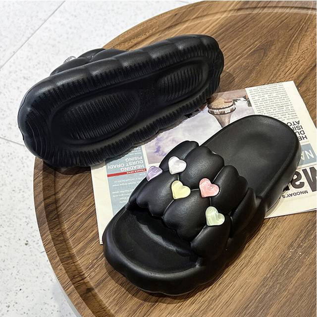 (Black, 3637) Comfy Stylish And Womens Slippers With A Chunky Sole For Everyday Wear And Relaxation