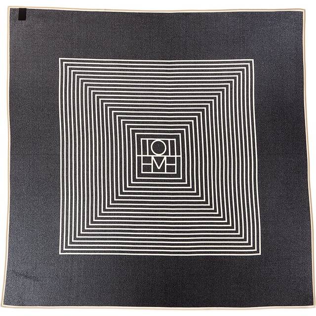 TOTEME Stripe Print Silk Scarf