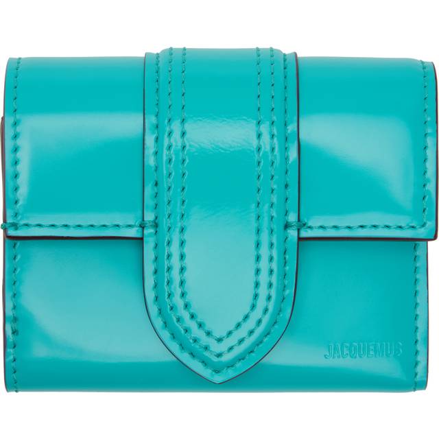 JACQUEMUS Blue Les Classiques 'Le compact Bambino' Wallet - 340 Turquoise - UNI