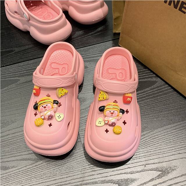 (Pink, 4041) Comfortable Lightweight Beach Clogs For Women In Trendy Colors For Summer Relaxation