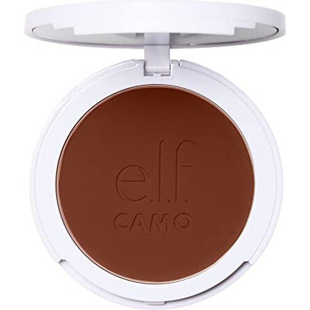 e.l.f. Camo Powder Foundation, Lightweight, Primer-Infused Buildable & Long-Lasting Medium-to-Full Coverage Foundation, Deep 560 C