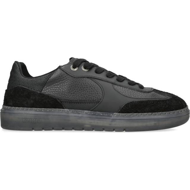 Represent Mens Black Virtus Leather and Suede Low-top Trainers Eur 40 / 6 Uk Men - BLACK
