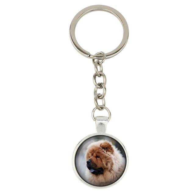 Chow chow - keychain with your photo, key decoration, bag pendant from art-dog b