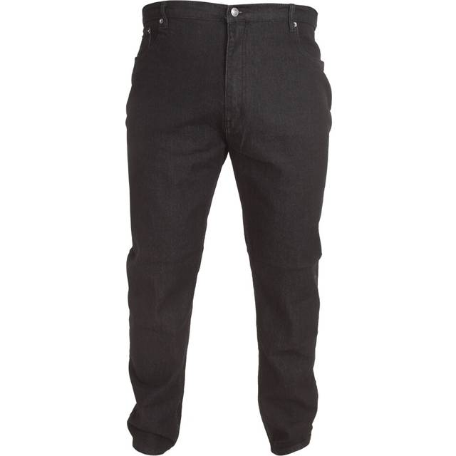 D555 London Balfour Elasticated Waist Kingsize Jeans - Black - 54S