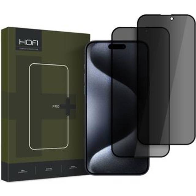 HOFI [2-Pack] iPhone 16 HÃ¤rdat Glas SkÃ¤rmskydd Privacy