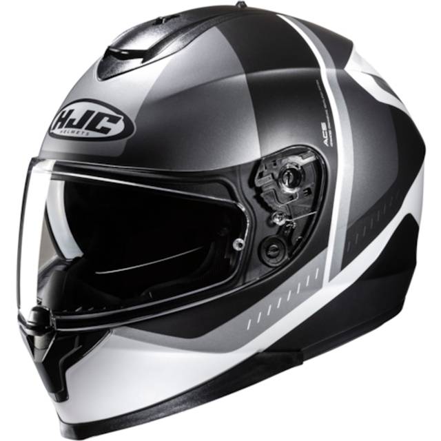 HJC C70N Alia Helmet, black-grey-white, Size XS for Men