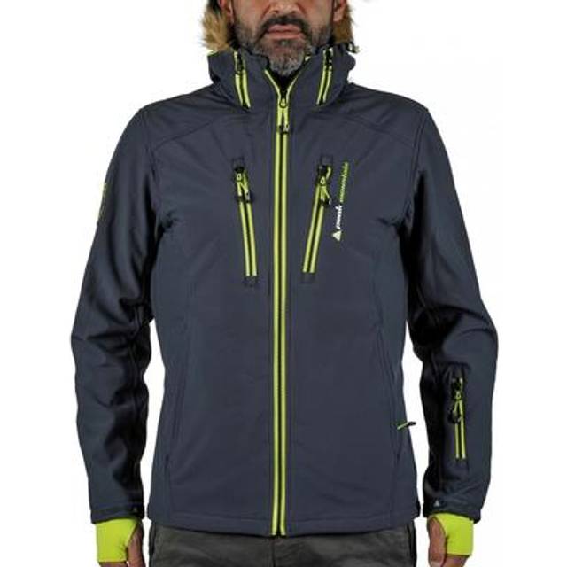 Softshell jacket with fake fur Peak Mountain Casada - Gris - 2XL