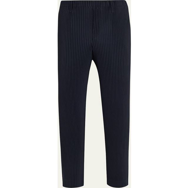 Homme Plissé Issey Miyake Pleats Straight Leg Pant (Navy - 2) - Size Clothing & Accessories > Clothing > Pants