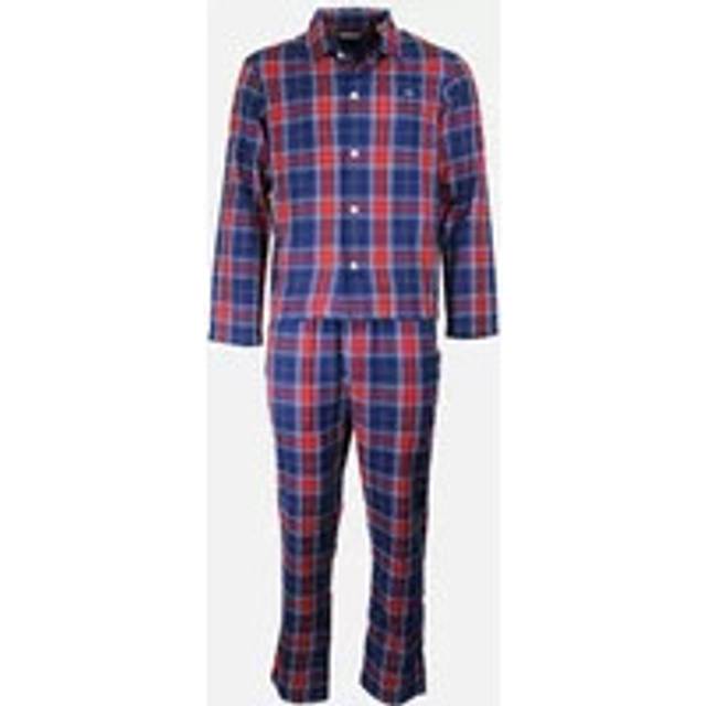 GANT Men's Flannel Pyjama Gift Set, Persian Blue - Size: SMALL