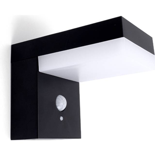 Integral True Solar Outdoor PIR Wall Light 6W 3000K Black