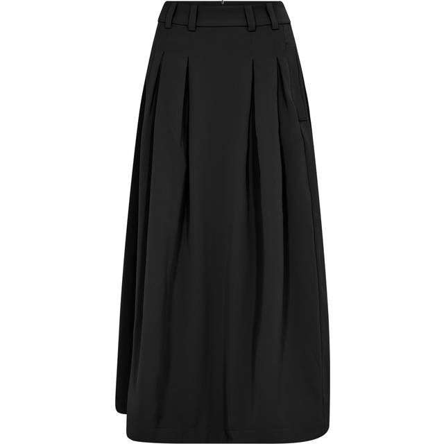 Co'Couture, Maxi Skirts, female, Black, XL, Pleat Skirt with Belt Loops