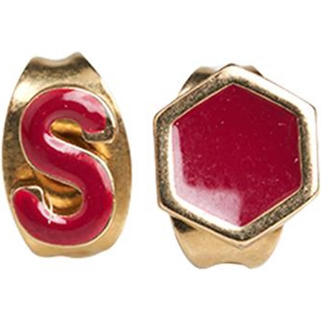 SUPERB Garnet S Gold Earrings for Women TU gold