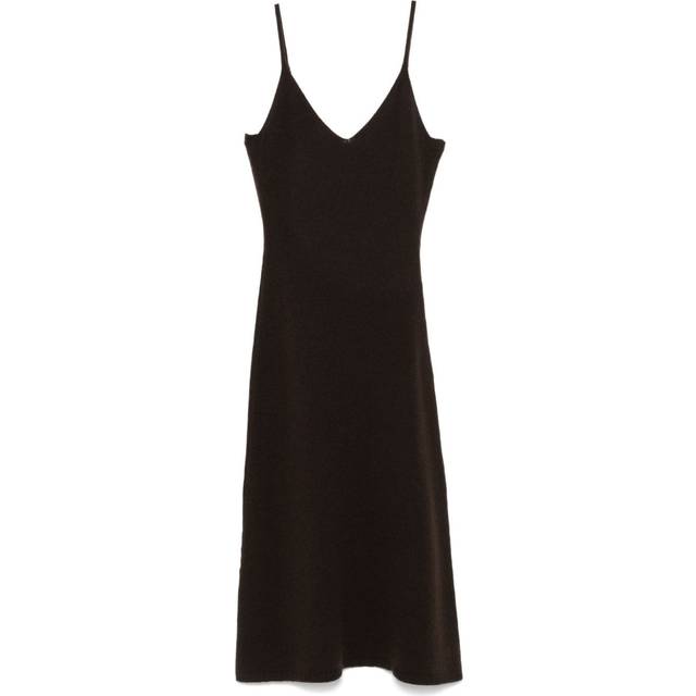Officine Generale - Marga midi dress - women - Merino - M - Brown