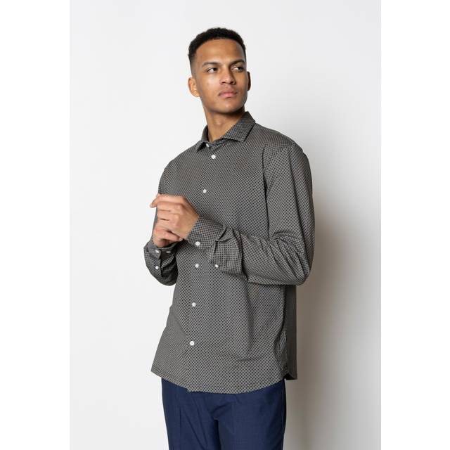 Clean Cut Copenhagen Formal AOP Stretch Shirt LS Herr Långärmade Skjortor Stl. L - Från Magasin - Col (L)