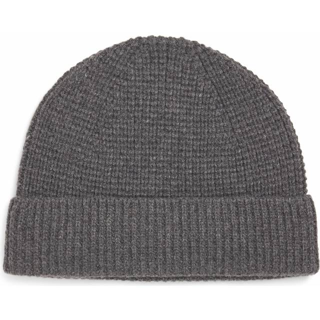 Sunspel Wool-Cashmere Waffle Beanie - Grey - One size