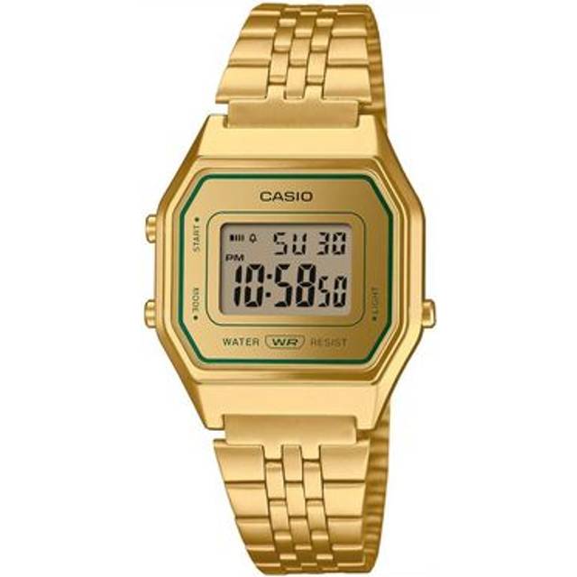 Casio Unisex Vintage Gold & Green Digital Watch LA680WEGV-9AEF