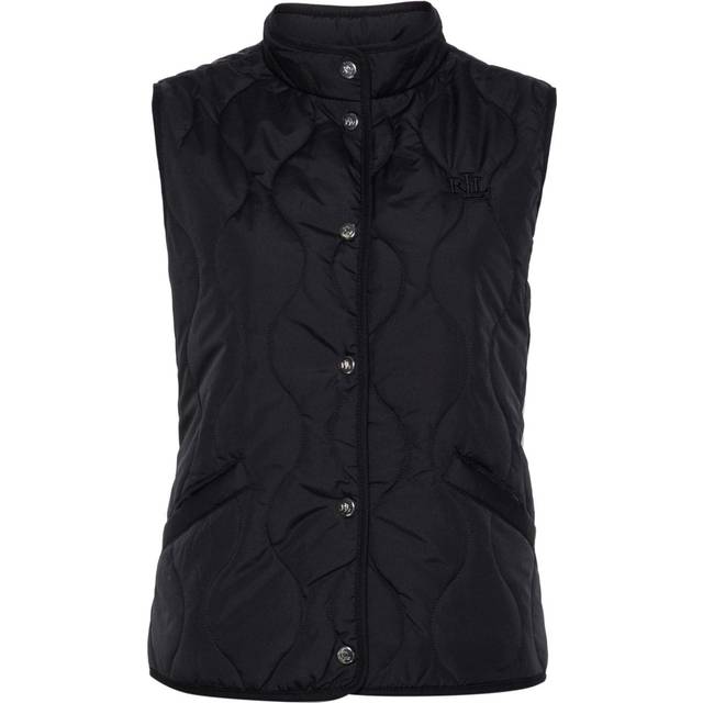 Lauren Ralph Lauren - quilted padded gilet - women - Recycled Polyester/Recycled Polyester - L - Blue