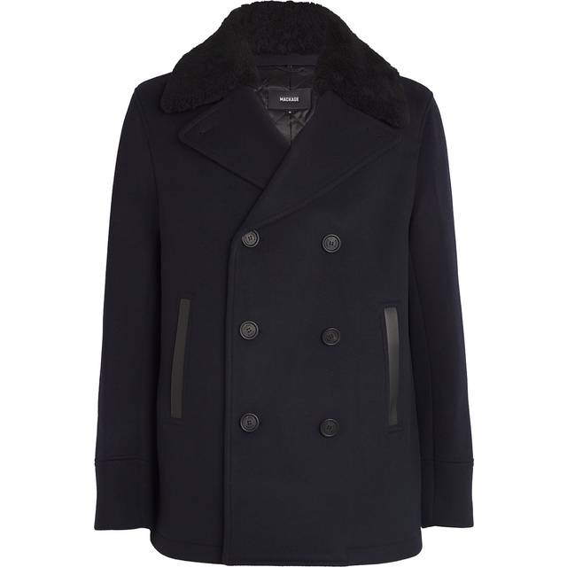 Mackage Wool Cole Pea Coat - Navy - 38