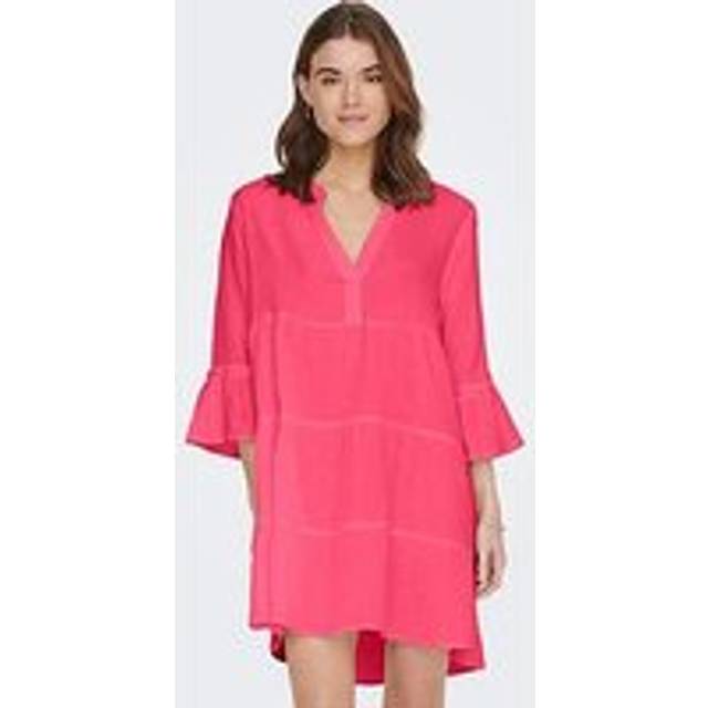 Only Jersey Tunic Mini Dress - Fuchsia
