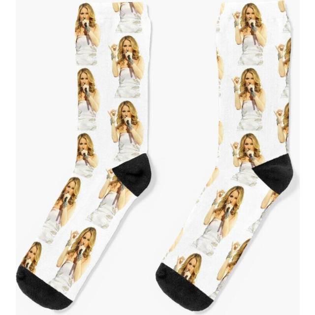 Dress Socks alone celine dion mic hand gold Novelty Fancy Crazy Pattern Crew Casual for Men Women