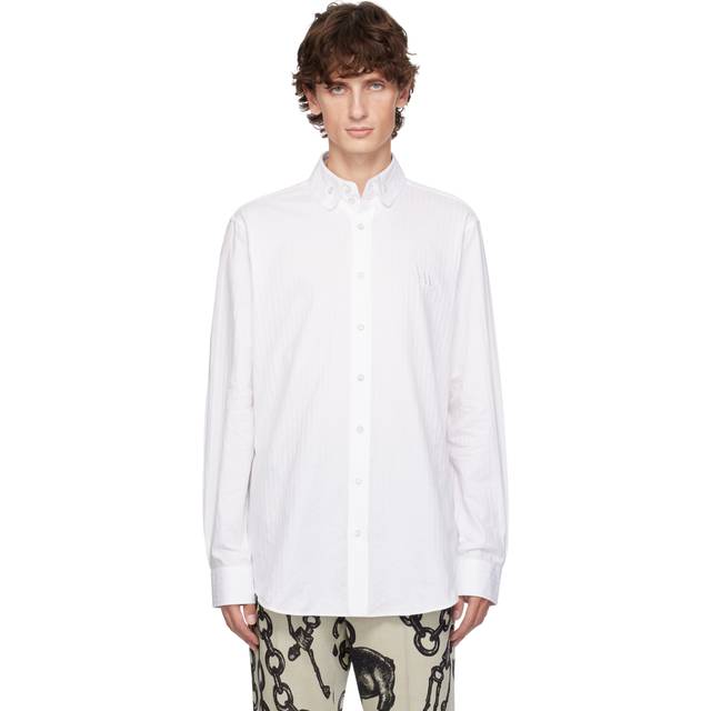 Vivienne Westwood White Two Button Krall Shirt - AW24-A203 - IT 54
