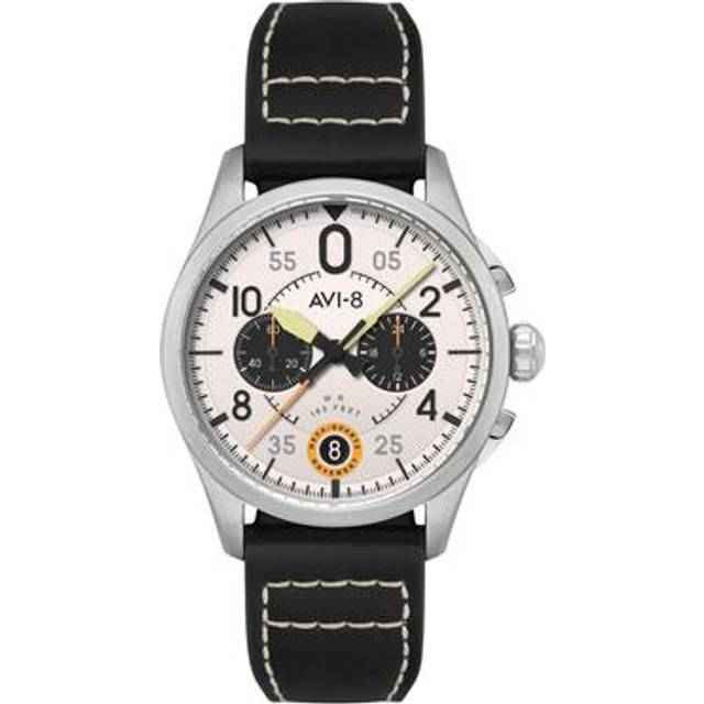 AVI-8 Spitfire Lock Chronograph Imperial War Museums Edition Bethlem White Dial Quartz AV-4089-0B Men&#39;s Watch