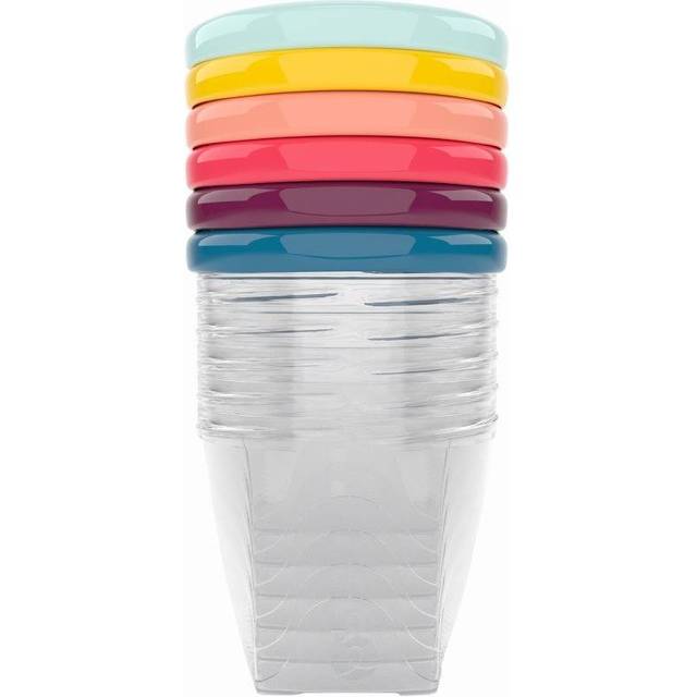 Babymoov Bowls Multicolor skål med lock 6x250 ml