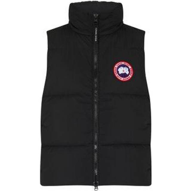 Canada Goose Mens Black Lawrence Quilted Shell-down Vest Xs - BLACK