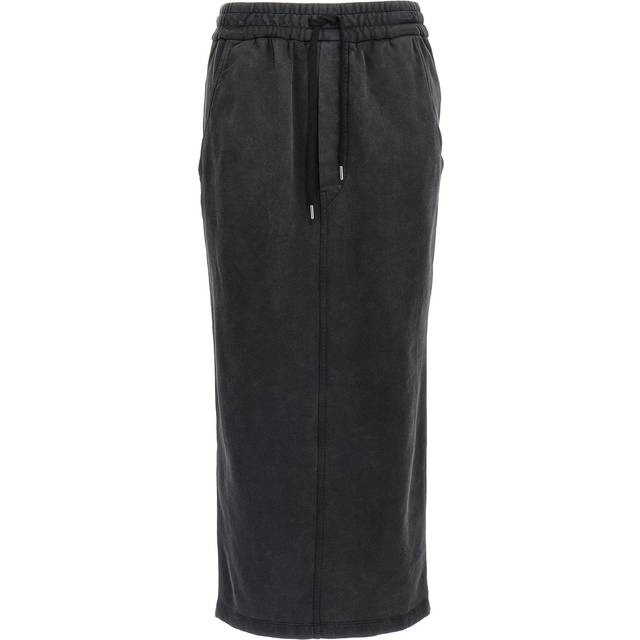 Isabel Marant, Kjol, Dam, XS, Bomull, Bomullskjol med resår i midjan - gray (XS)
