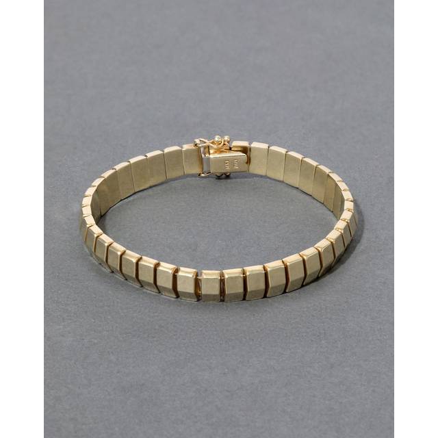 Alexis Bittar Vintage 1980S 14K Italian Chiclet Bracelet in Gold | Statement Jewelry from Alexis Bittar (One Size)