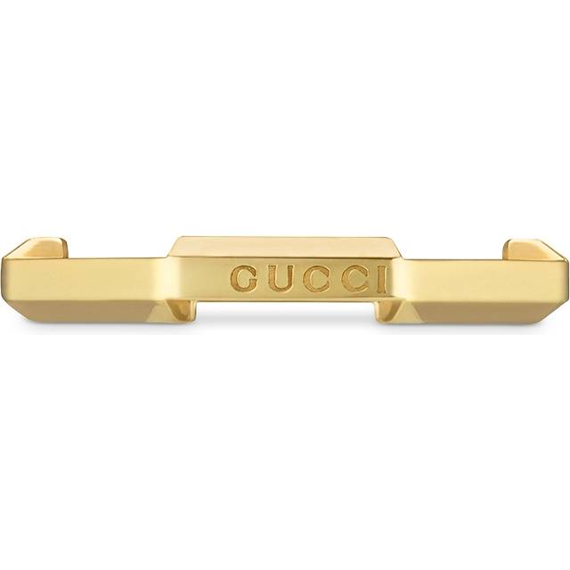 Gucci Womens Yellow Gold Link To Love 18ct Yellow-gold Ring P - YELLOW GOLD