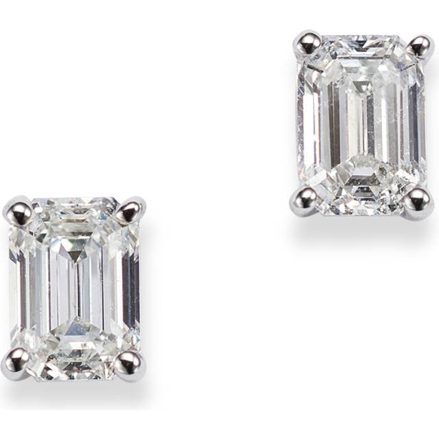 Bloomingdale's Fine Collection Diamond Emerald-Cut Stud Earrings in 14K White Gold, 0.50 ct. t. w.