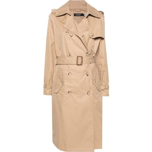 Lauren Ralph Lauren - Fraycea trench coat - women - Cotton - 8 - Neutrals