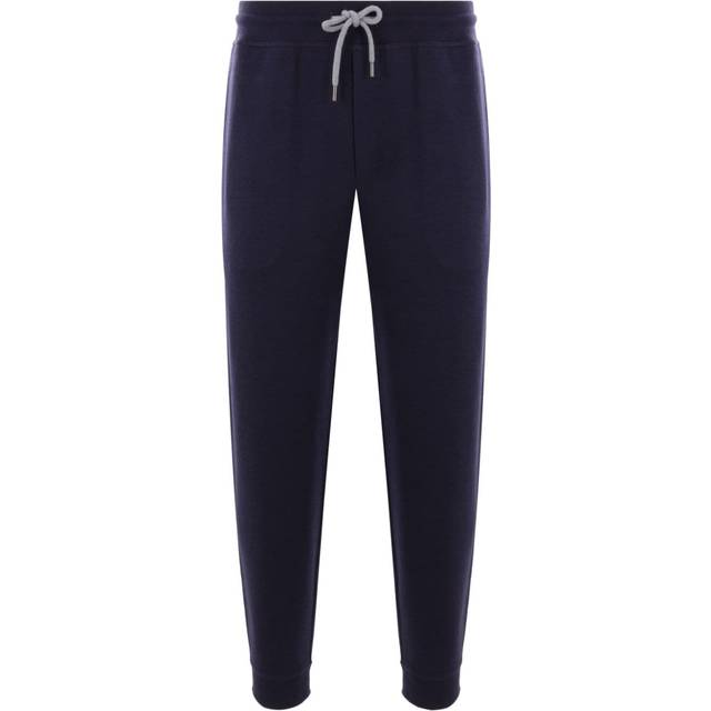 Brunello Cucinelli - drawstring straight-leg track pants - men - Silk/Cashmere/Polyamide/Cotton - XL - Blue