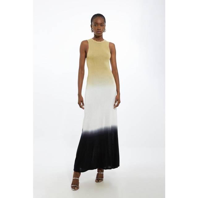 Premium Viscose Knit Ombre Maxi Dress