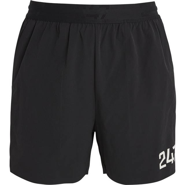 247 By Represent Mens Black Fused Brand-print Straight-leg Regular-fit Stretch-woven Shorts S - BLACK