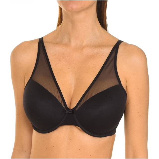 Dim Womens Generous Invisible Underwire Bra D09A0 Women - Black Polyamide - Size 34C